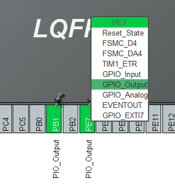 图3-9 蜂鸣器和继电器引脚配置